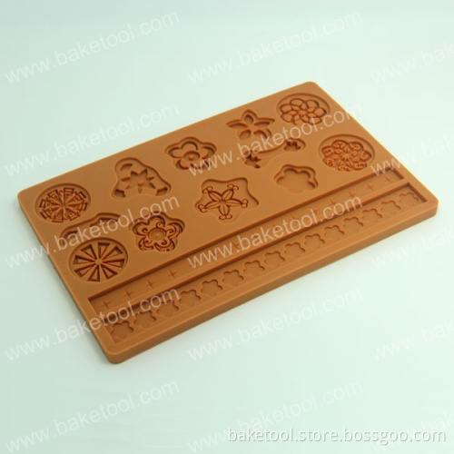 Food Grade Cookies Silicone Imprint Mold for Cookie Decoration